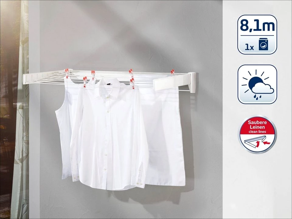 Leifheit Wandwäschetrockner Telegant 81 Protect Plus