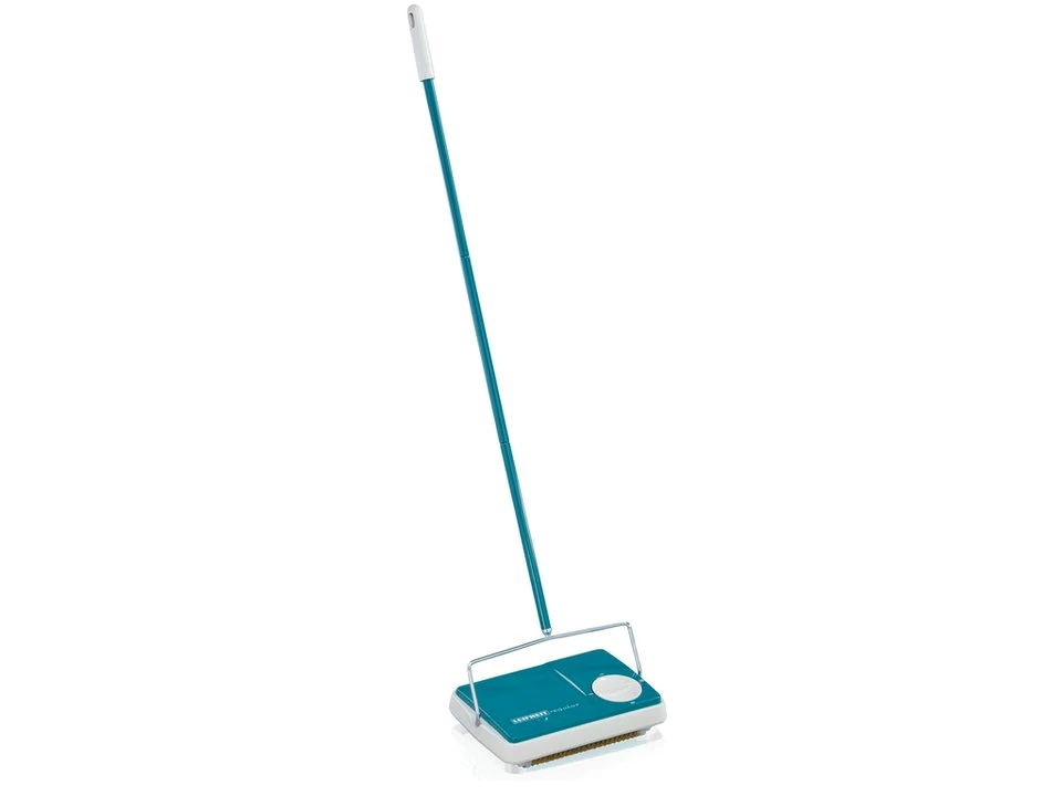 Leifheit Teppichkehrer Teppichkehrer Regulus Türkis, , Kehrbreite 22 cm, drei Kehrbürsten