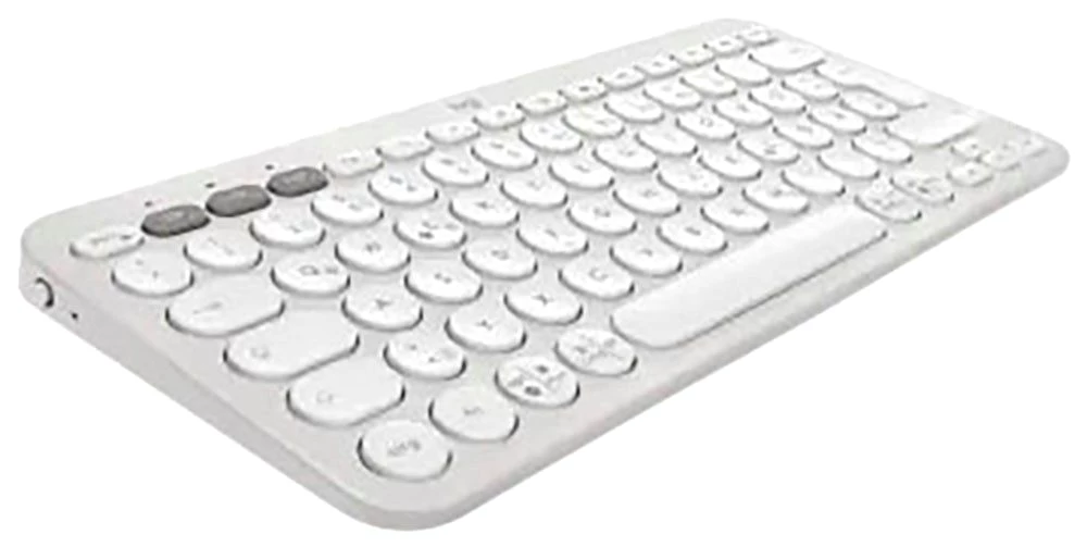 LOGITECH Pebble 2 Combo kabelloses Tastatur-Maus-Set, QWERTZ, Weiß