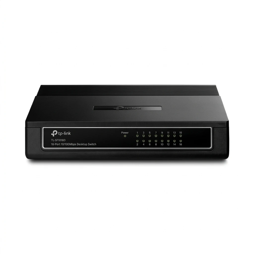 tp-link TL-SF1016D Fast Ethernet (10/100) Schwarz Netzwerk-Switch