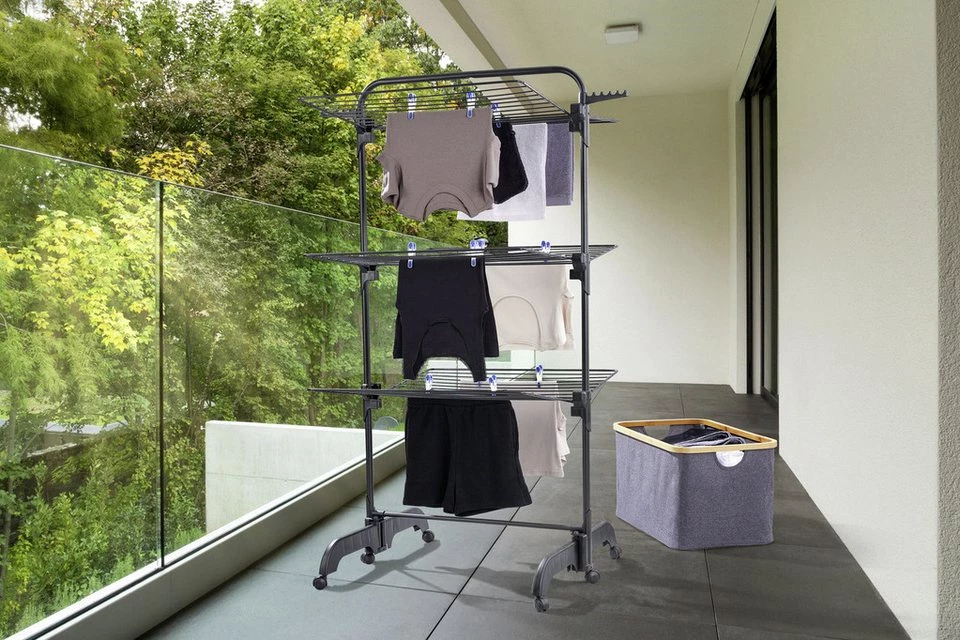 Leifheit Turmwäscheständer Leifheit Wäscheständer Comfort Tower 420 Black
