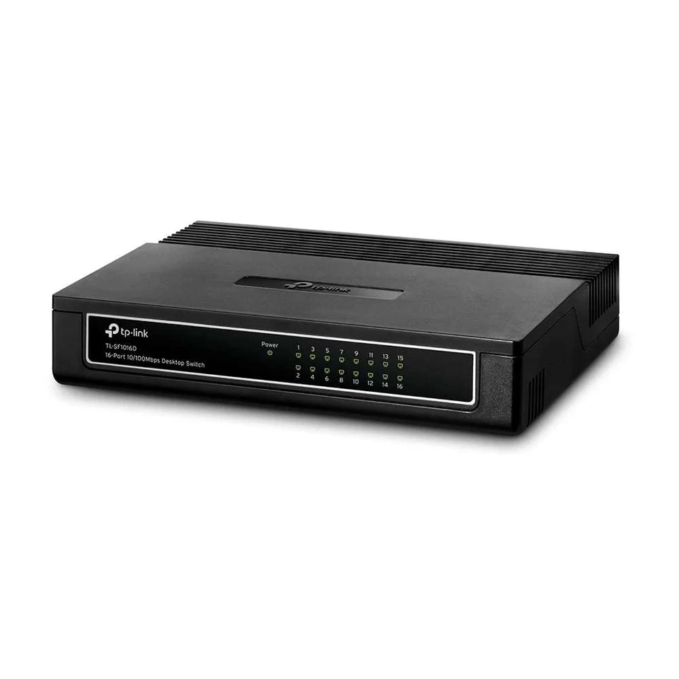 tp-link TL-SF1016D Fast Ethernet (10/100) Schwarz Netzwerk-Switch