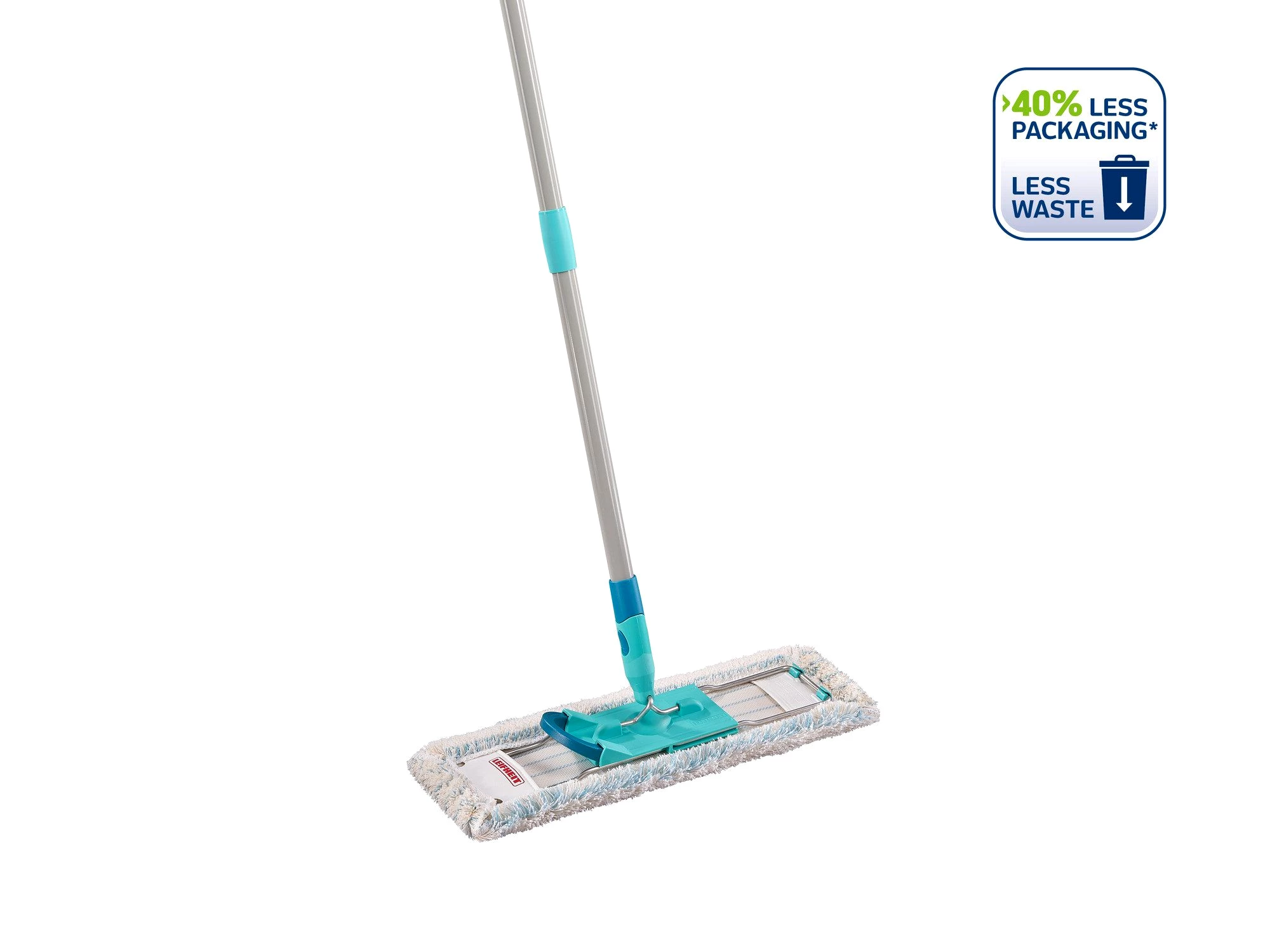Leifheit Bodenwischer-Set Bodenwischer Profi XL cotton plus mit Stahlstiel, , Waschbar bei 60°C